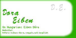 dora eiben business card